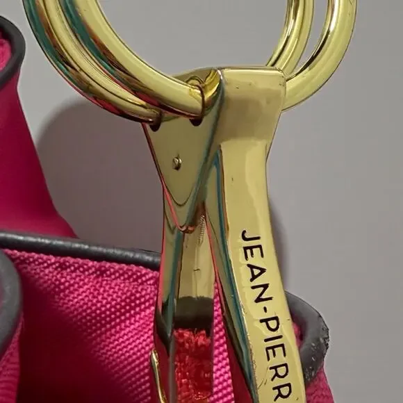 JPK Jean-Pierre Klifa Paris 75 Bucket Shoulder Bag Hot Pink Nylon Canvas - Picture 7 of 8
